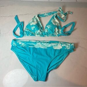 SKYE 👙 Teal and White Bikini - Size L